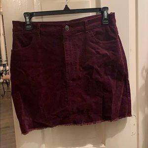 Maroon skirt for fall!